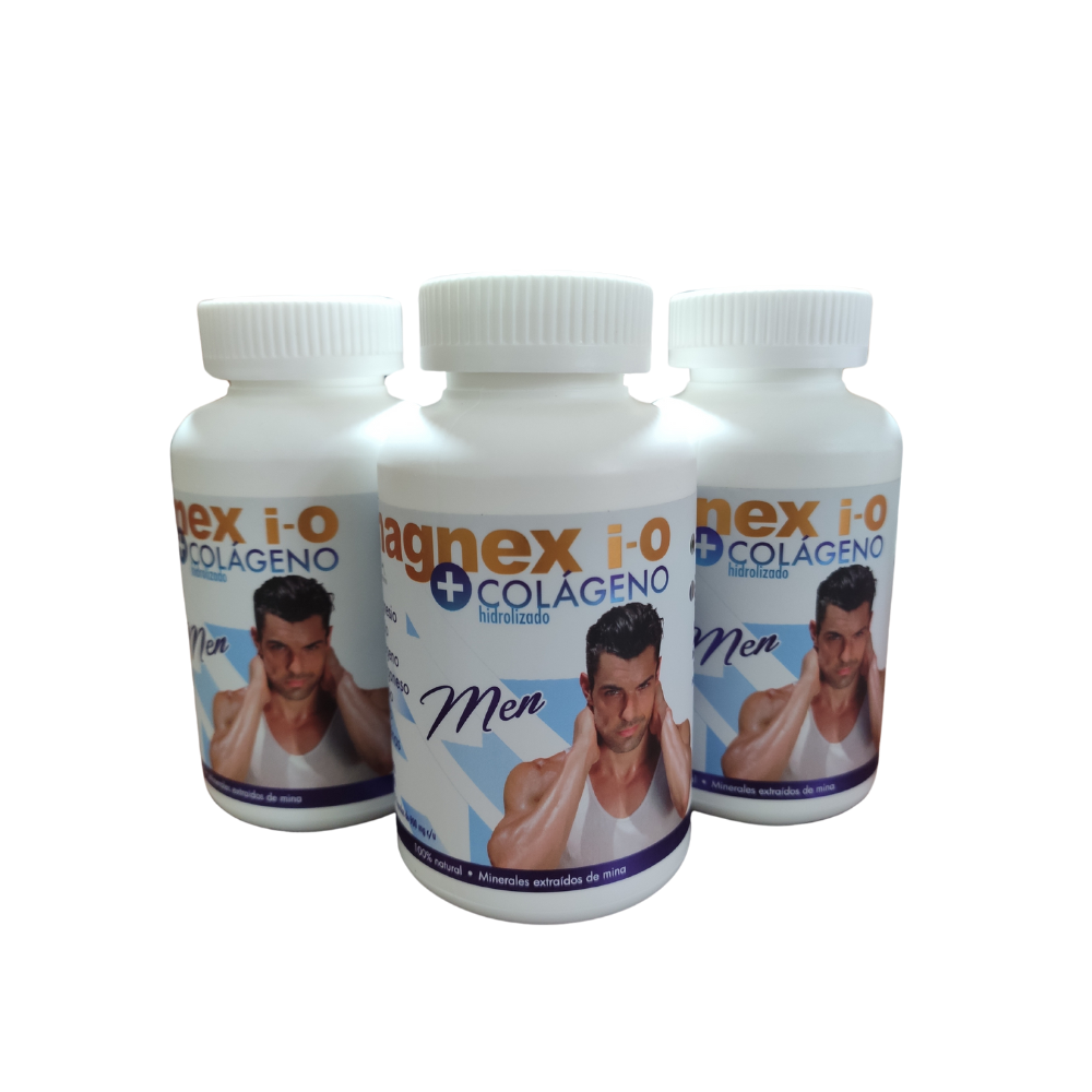 Paquete de 3 Magnexi-o + Colágeno Hidrolizado para Hombre